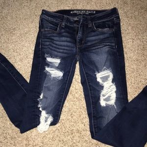 American eagle worn once jeans US 2
